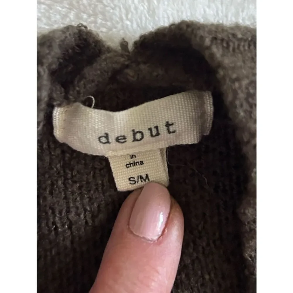 debut by Anthropologie Earth tone Open-Front Cardigan Sweater